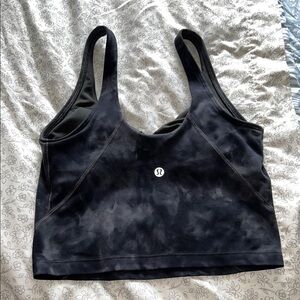 Lululemon Athletica Black Tie Dye Align Tank